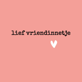 PARELMOER KAARTJE LIEF VRIENDINNETJE