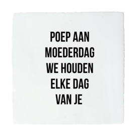 POEP AAN MOEDERDAG