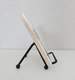 Bisoutjes Tegelhouder  60mm zwart metaal