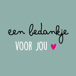 PARELMOER KAARTJE EEN BEDANKJE VOOR JOU
