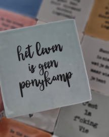 HET LEVEN IS GEEN PONYKAMP