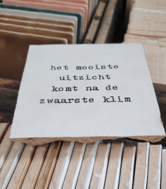 MAROKKAANSE ZELLIGE MET EIGEN TEKST/QUOTE