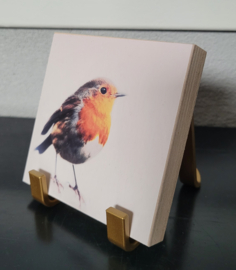 HOUTEN TEGELTJE MET EIGEN TEKST/QUOTE
