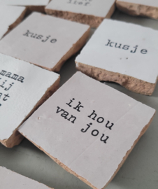 MINI TEGELTJE EIGEN TEKST