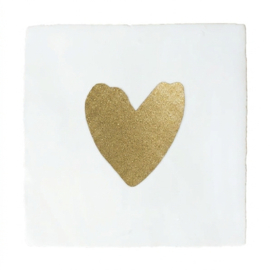 TEGELTJE MET EEN GOUDEN HARTJE