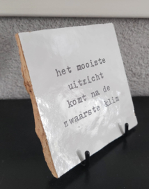 MAROKKAANSE ZELLIGE MET EIGEN TEKST/QUOTE