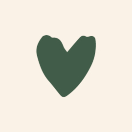PARELMOER KAARTJE MET GROEN HARTJE