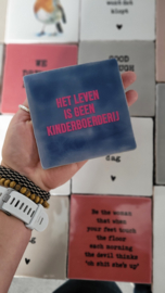GEPERSONALISEERD TEGELTJE EIGEN TEKST/QUOTE (VINYL)