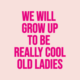 PARELMOER KAARTJE COOL OLD LADIES