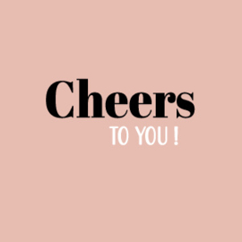 PARELMOER KAARTJE CHEERS TO YOU