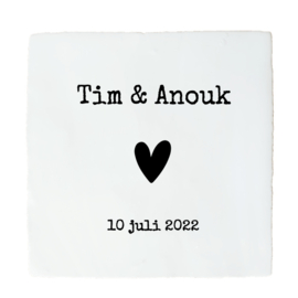 TEGELTJE LIEFDE II (NAMEN & DATUM)