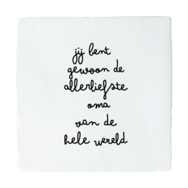 ALLERLIEFSTE VAN DE WERELD