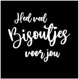 KAARTJE VEEL BISOUTJES VOOR JOU (ZWART)