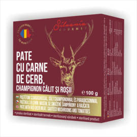 Silvania Pate with Venison Meat, Sauteed Mushrooms and Tomato