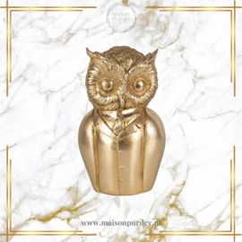 Decoratie Uil Gold
