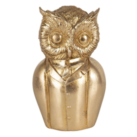 Decoratie Uil Gold