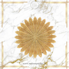 Deco schaal Bloem goud