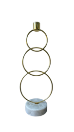 Kandelaar Rings Gold Marmer