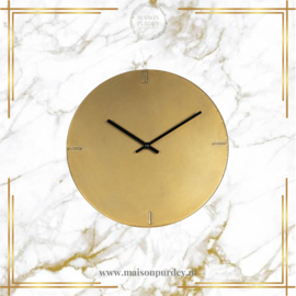 Wandklok Gold