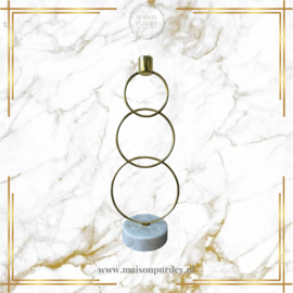 Kandelaar Rings Gold Marmer