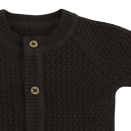 Vestje donkergrijs knitted