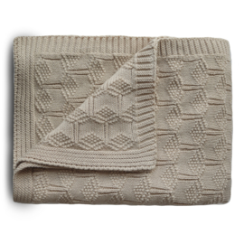 Mushie BLANKET honeycomb beige