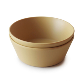 Mushie bowl rond "Mustard"
