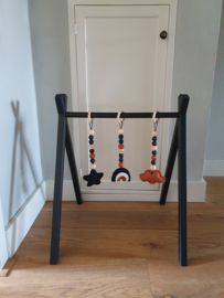 Babygym "zwart/roest"