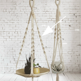 Macramé patroon | Plantenhanger Pilea