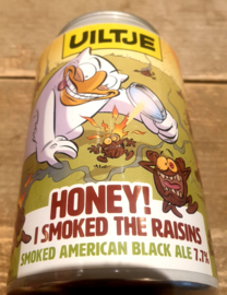 Uiltje "I smoked the raisins" - smoked american Black Ale 7.7% 33cl