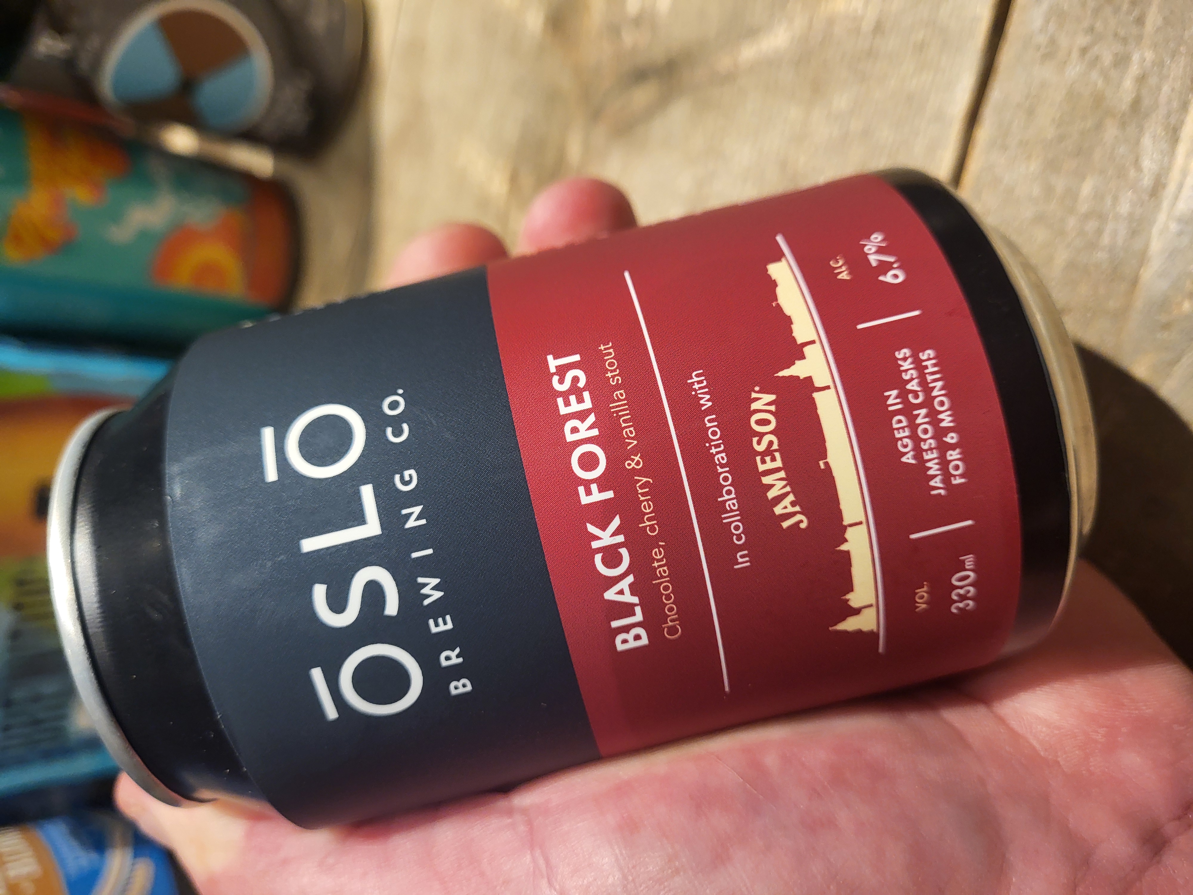 Oslo Brewing Co [N] Black Forest collab Jameson [IRL} BA 6.7% 33cvl
