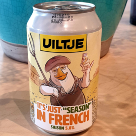 Uiltje it's just "season"in French Saison 5,8% 33cl
