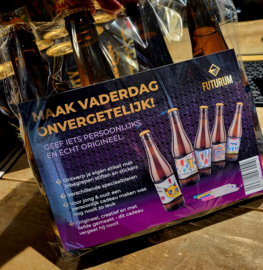 Futurum Vaderdag 4 x 33cl. met stiften en etiketten - Keileuk!