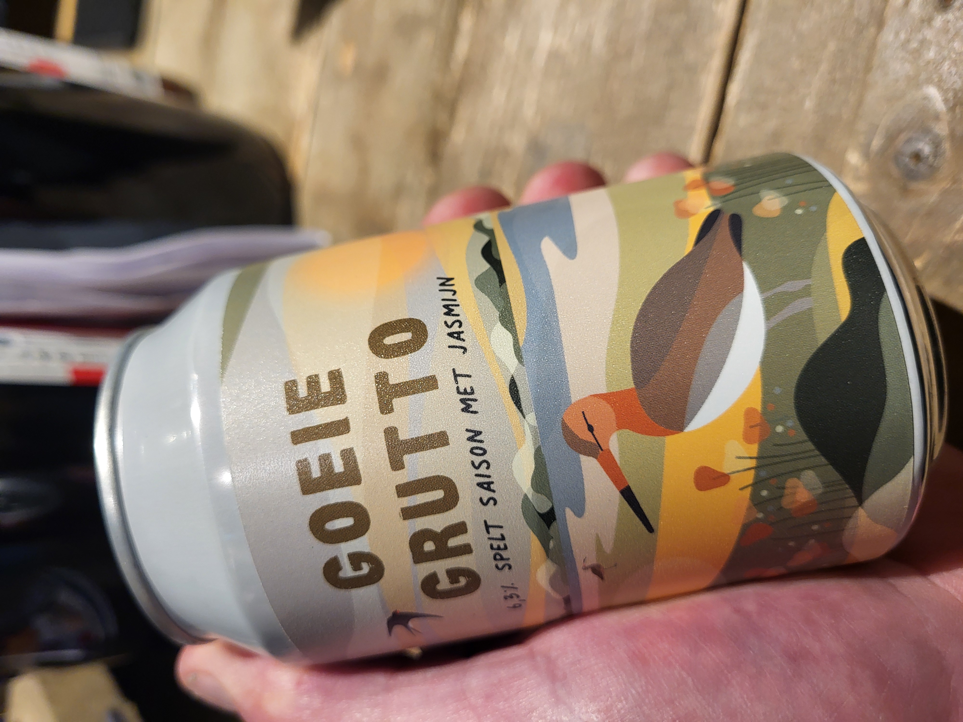 Bird Brewery [Diemen] collab Bird Brewert - Goeie Grutto Spelt Saison met Jasmijn 6.3% 33cl.