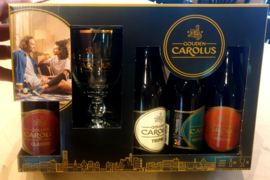 Gouden Carolus Gift-pack 4 x 33cl + glas