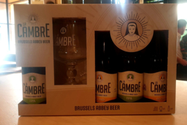 La Cambre Gift-pack 4 x 33cl + glas