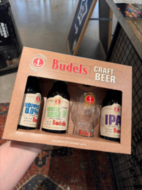 Budels Gift-pack 3 x 30cl. + glas