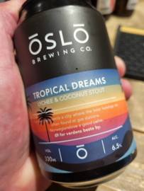 Oslo Brewing co. [N] Tropical Dreams Lychee & Coconut Stout 6.5% 33cl.