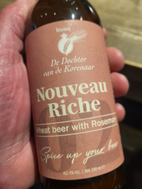 De Dochter van de Korenaar [Baarle-Hertog] Nouveau Riche Whatbeer with Rosemary 6% 33cl