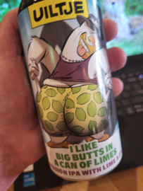 Uiltje [Haarlem] I like big butts in a can of limes Session IPA with lim3 3.8% 44cl