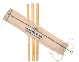 3x Bamboo straw / 1x Cleaning brush