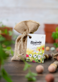 Blossombs Jute gift bag (with 5 seed bombs)