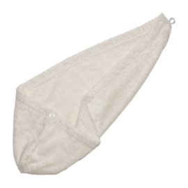 Bo Weevil hair towel natural white