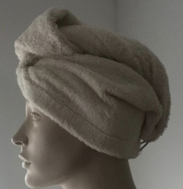 Bo Weevil hair towel natural white