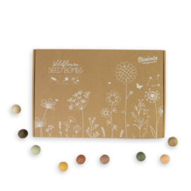 Blossombs Gift box large (with 9 seed bombs & burlap bag)