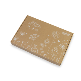 Blossombs Geschenkkarton groß (mit 9 Samenbomben & Sackleinwand)