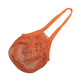 Bo Weevil net bag long handle organic cotton orange