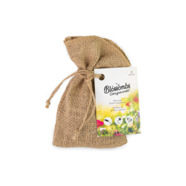 Blossombs Jute-Geschenktasche (mit 8 Samenbomben)