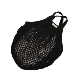 Bo Weevil net bag short handle organic cotton black