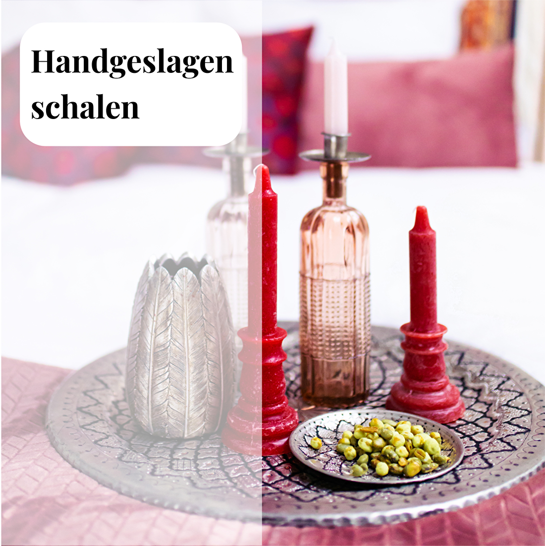 Perzische woondeco handgeslagen schalen